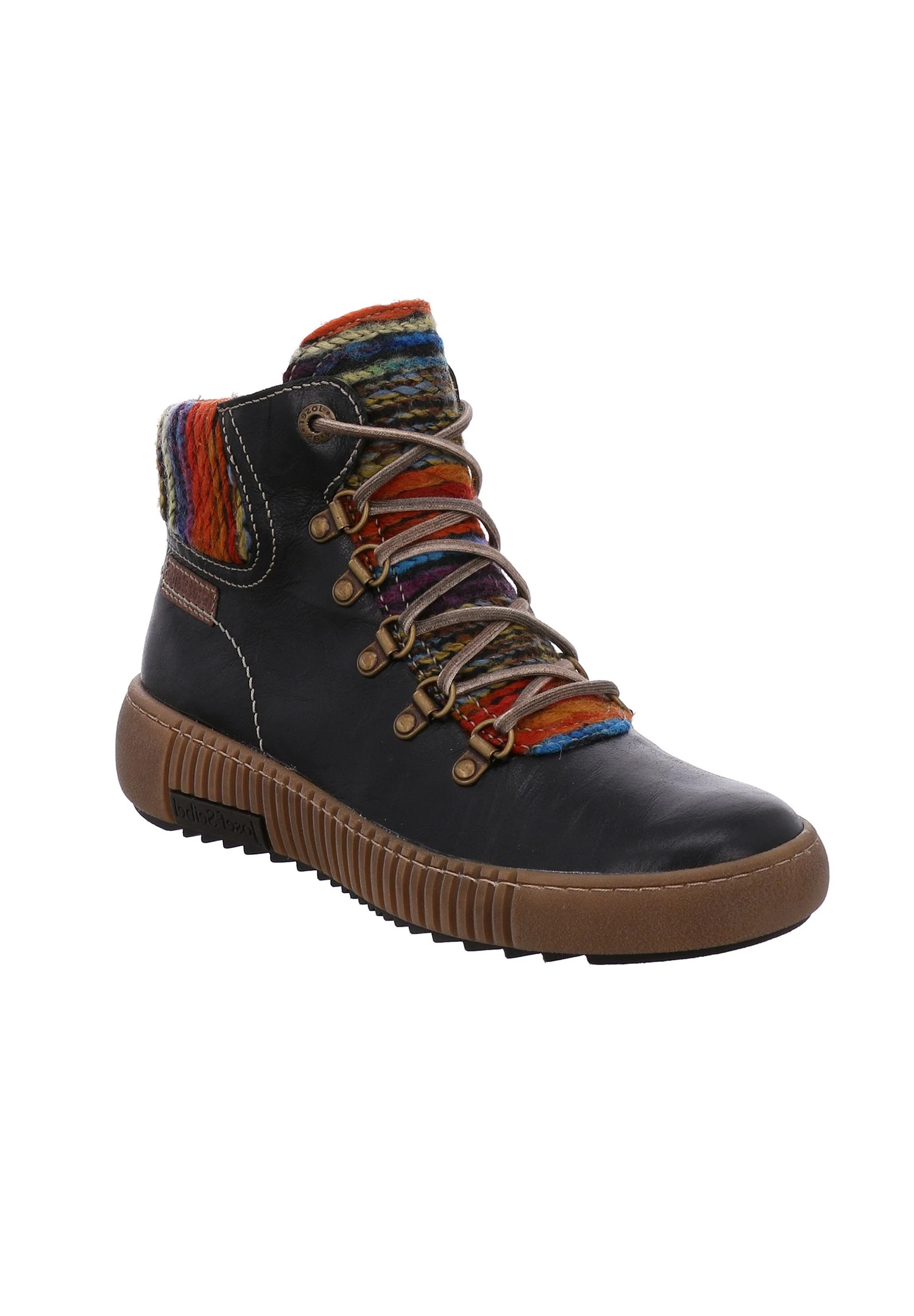 Josef Seibel Maren- Veterboots - Schwarz/Multi 2 Josef Seibel Maren- Veterboots - Schwarz/Multi - Afbeelding 2