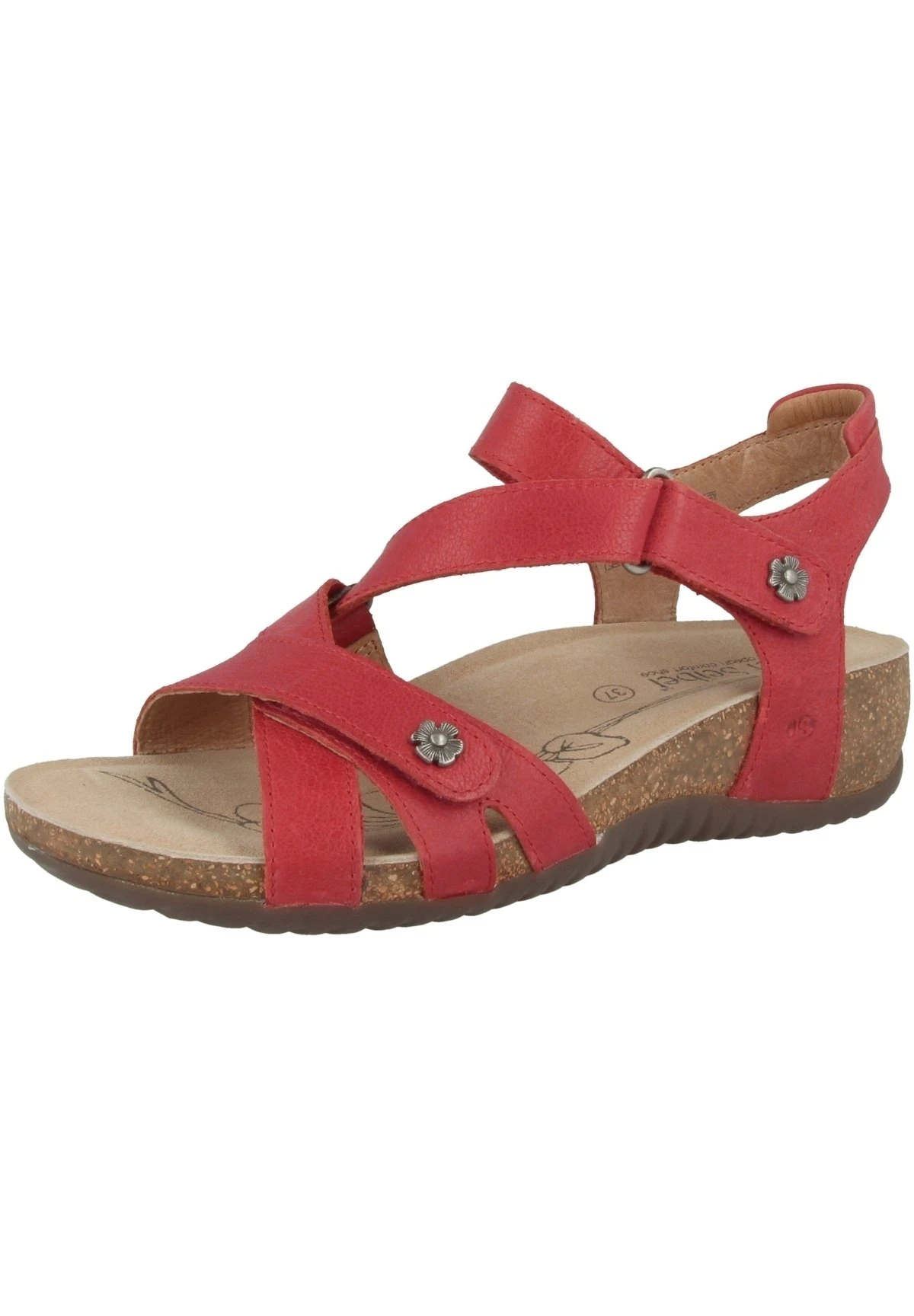 Josef Seibel Natalya- Sandalen Met Sleehak - Red 3 Josef Seibel Natalya- Sandalen Met Sleehak - Red - Afbeelding 3