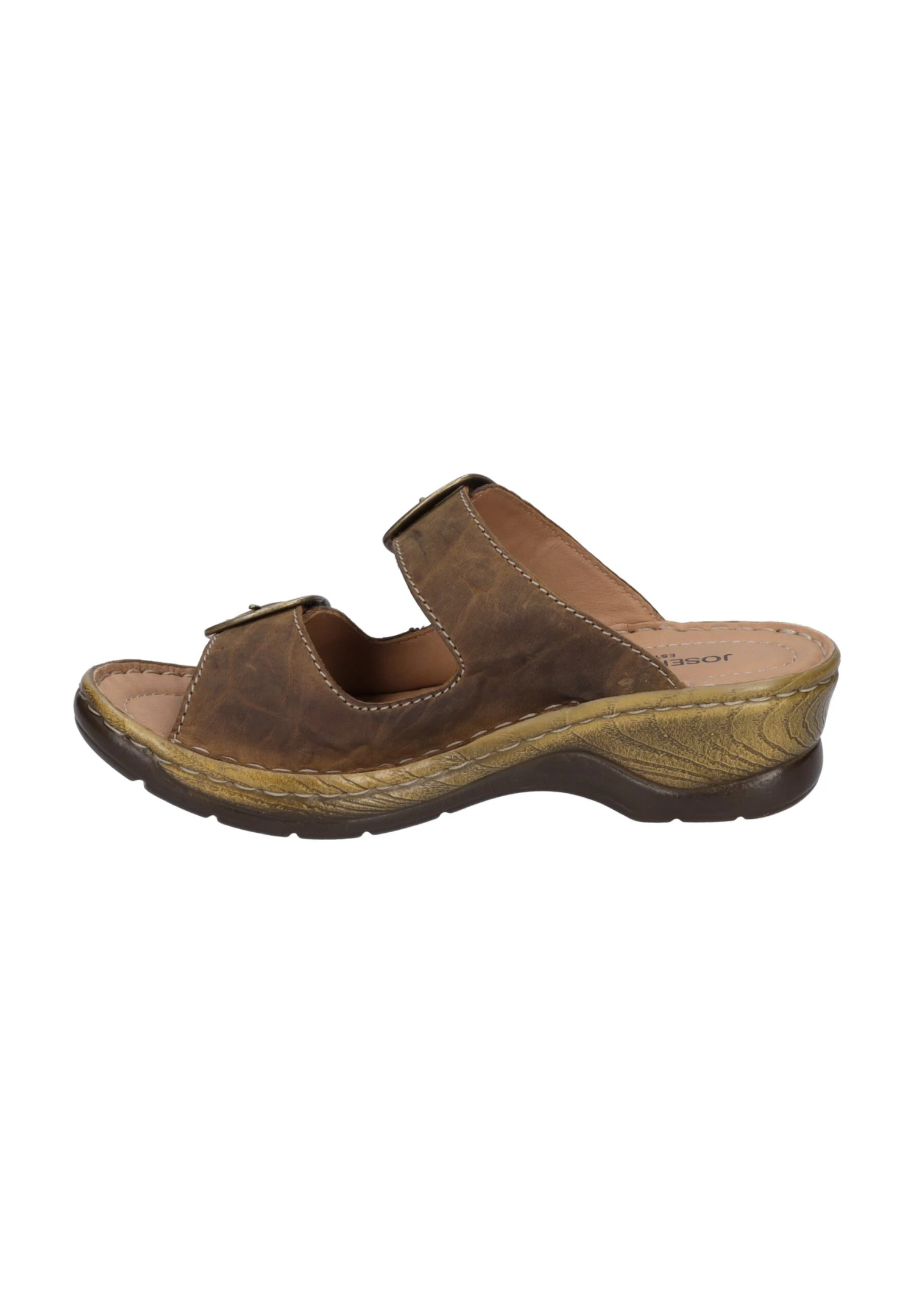 Josef Seibel Catalonia- Muiltjes Met Hak - Brown 1 Josef Seibel Catalonia- Muiltjes Met Hak - Brown