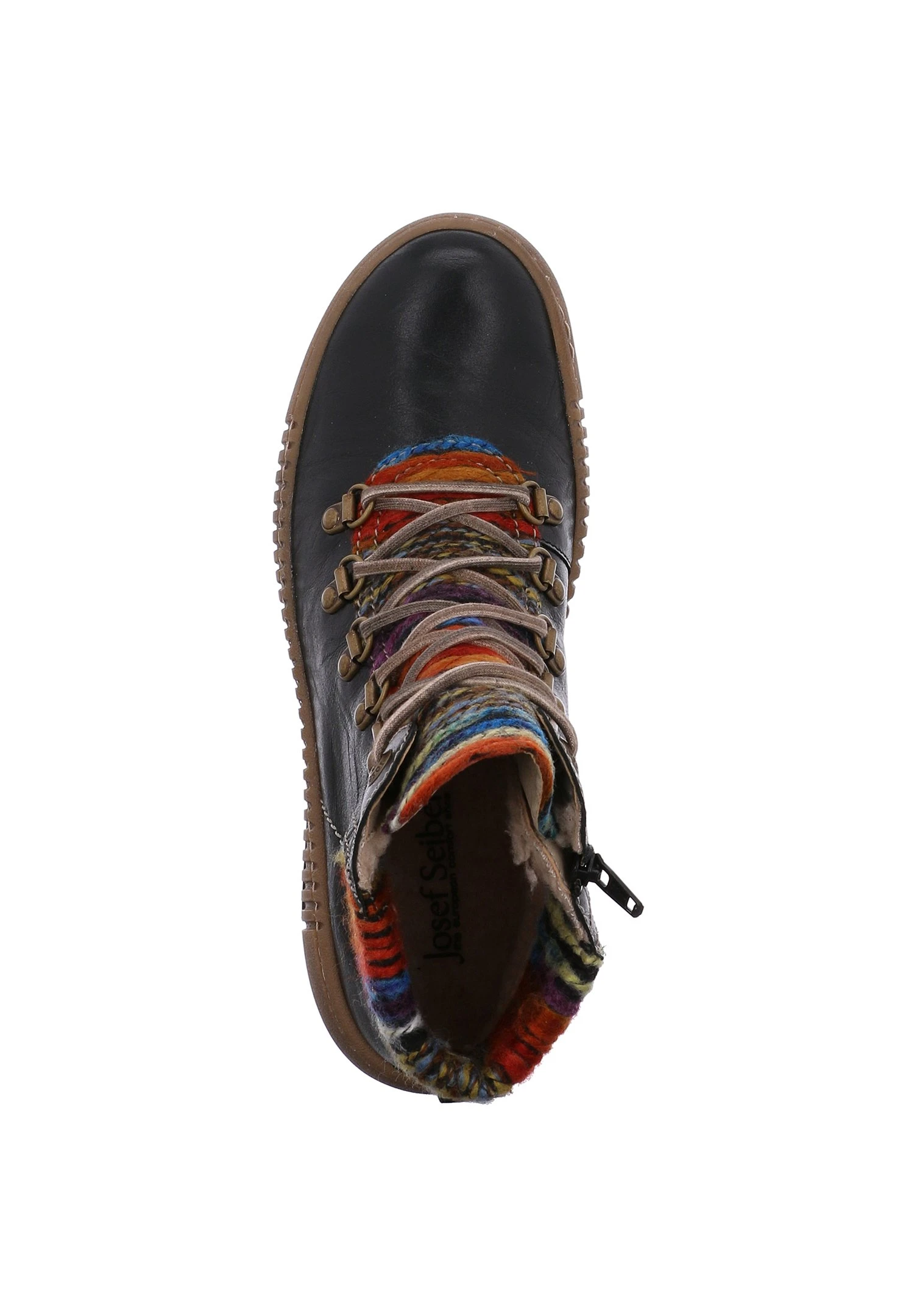 Josef Seibel Maren- Veterboots - Schwarz/Multi 3 Josef Seibel Maren- Veterboots - Schwarz/Multi - Afbeelding 3