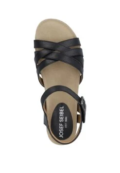 Josef Seibel Sandalen Met Sleehak - Schwarz -Josef Seibel 2b4812758b514ff5885142cb31de8a70