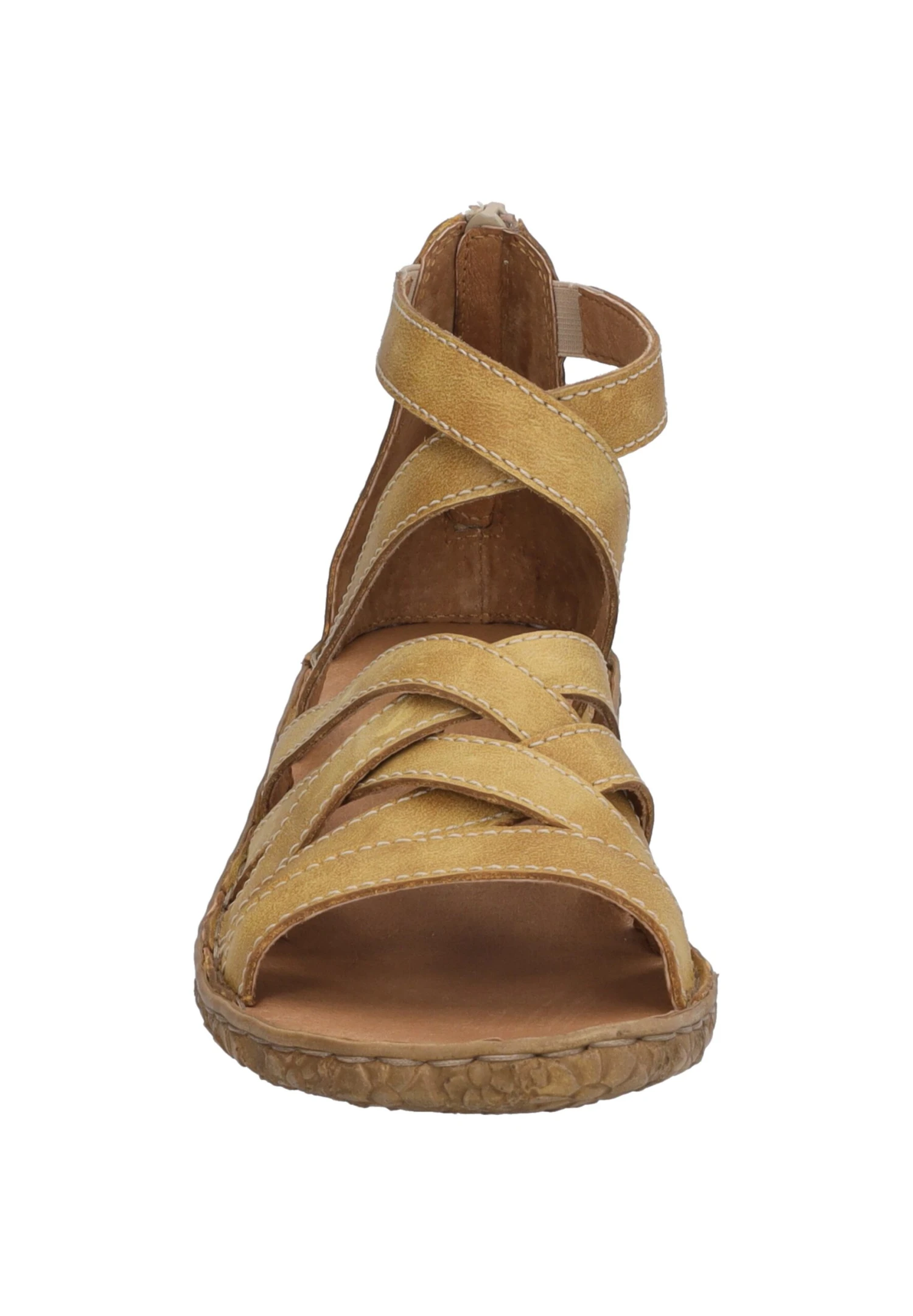 Josef Seibel Sandalen Met Sleehak - Amber 6 Josef Seibel Sandalen Met Sleehak - Amber - Afbeelding 6