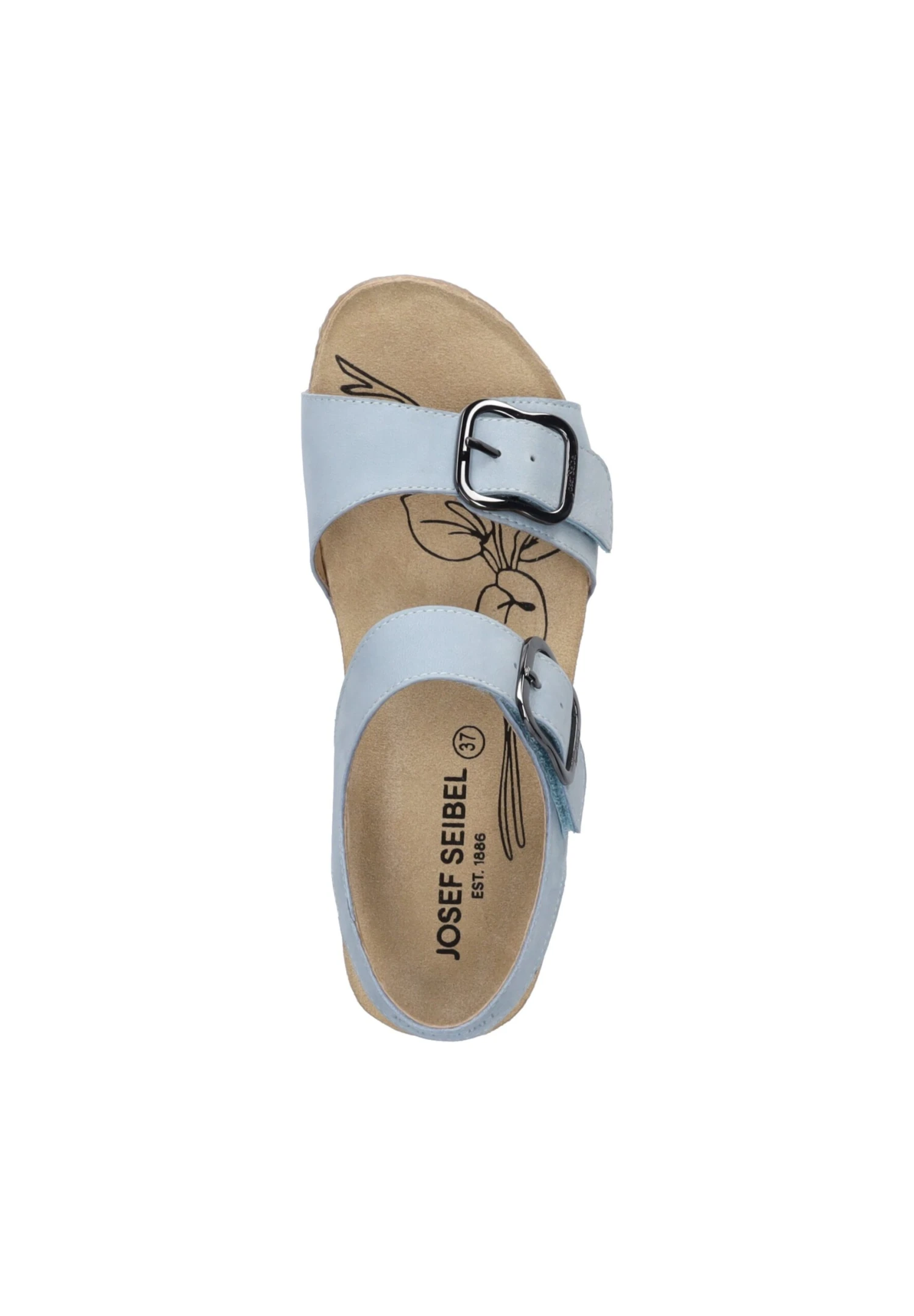 Josef Seibel Tonga - Sandalen Met Sleehak - Skyblue 3 Josef Seibel Tonga - Sandalen Met Sleehak - Skyblue - Afbeelding 3