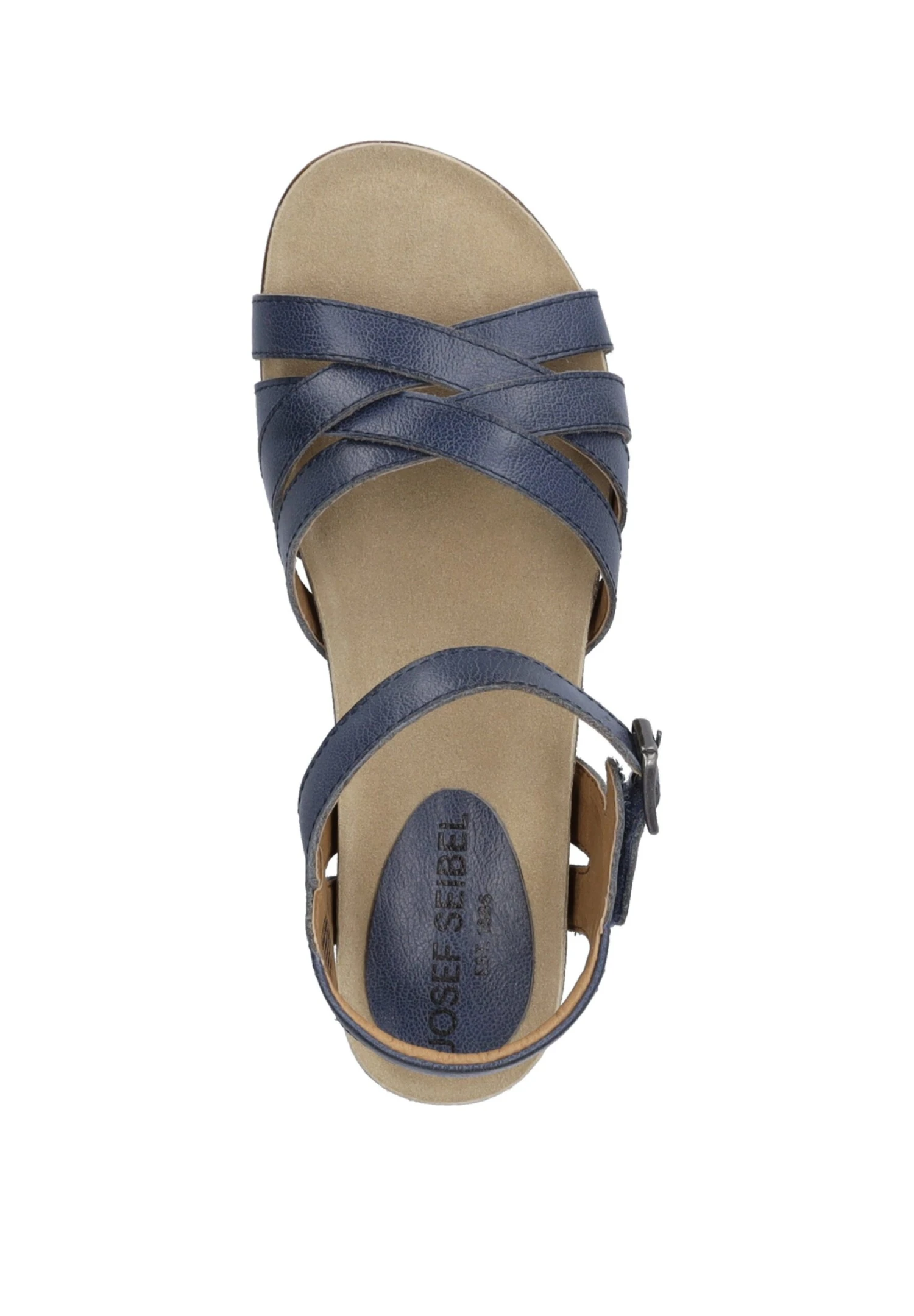 Josef Seibel Sandalen Met Sleehak - Jeans 3 Josef Seibel Sandalen Met Sleehak - Jeans - Afbeelding 3