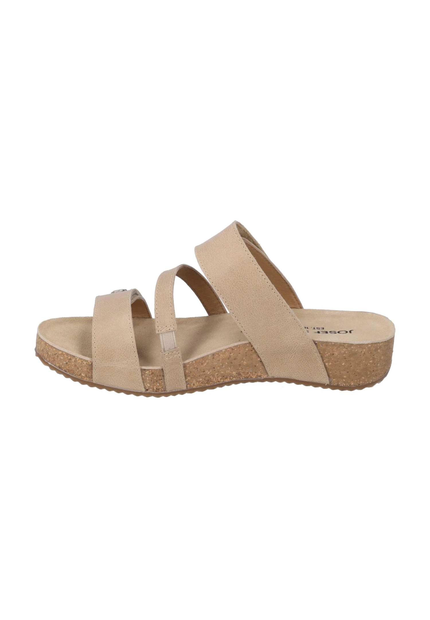 Josef Seibel Tonga- Sandalen Met Sleehak - Creme 1 Josef Seibel Tonga- Sandalen Met Sleehak - Creme
