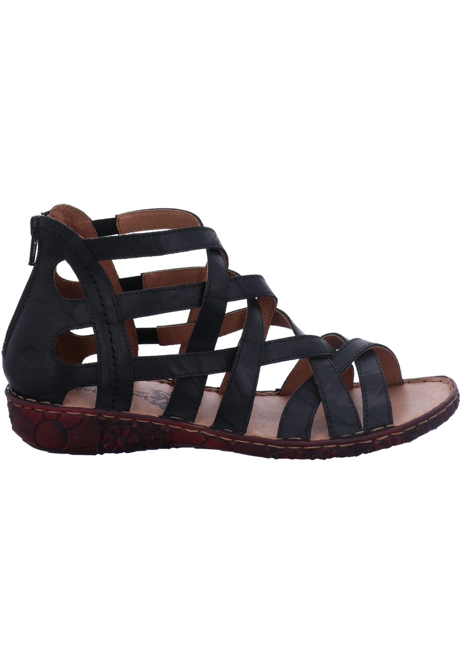 Josef Seibel Sandalen Met Enkelbandjes - Schwarz-Kombi 6 Josef Seibel Sandalen Met Enkelbandjes - Schwarz-Kombi - Afbeelding 6
