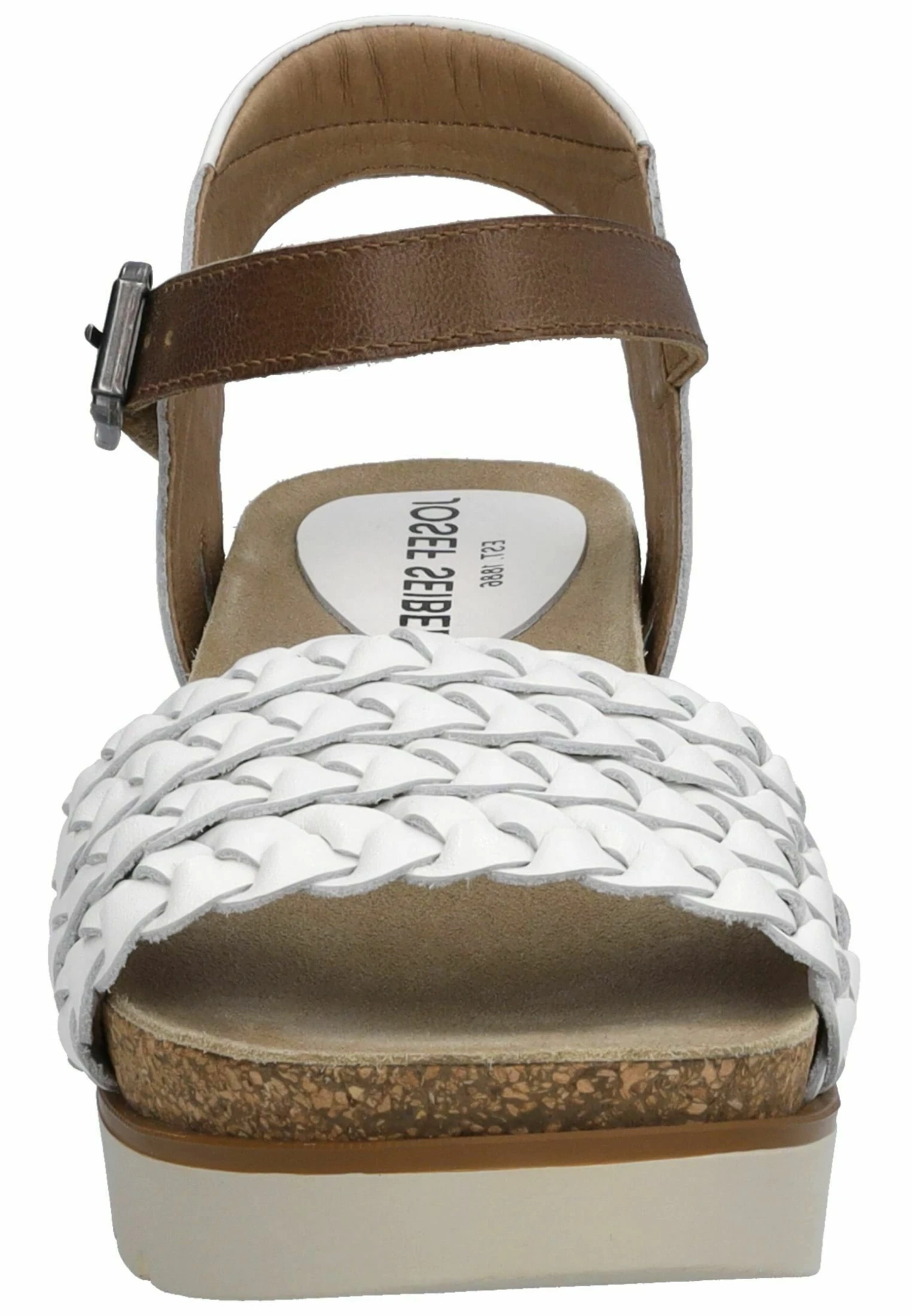 Josef Seibel Sandalen Met Sleehak - Weiß Kombi 6 Josef Seibel Sandalen Met Sleehak - Weiß Kombi - Afbeelding 6