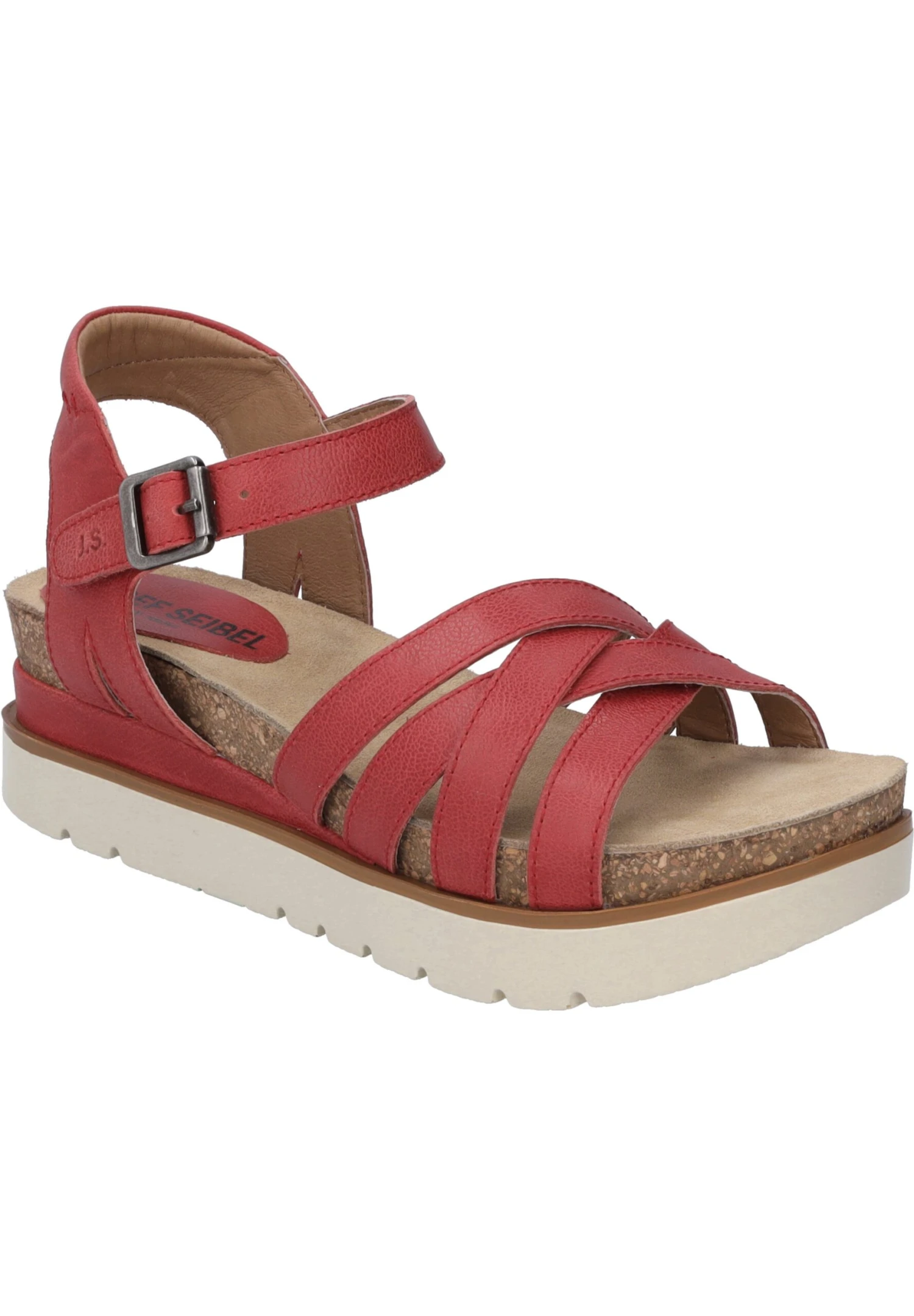 Josef Seibel Sandalen Met Plateauzool - Rot 2 Josef Seibel Sandalen Met Plateauzool - Rot - Afbeelding 2