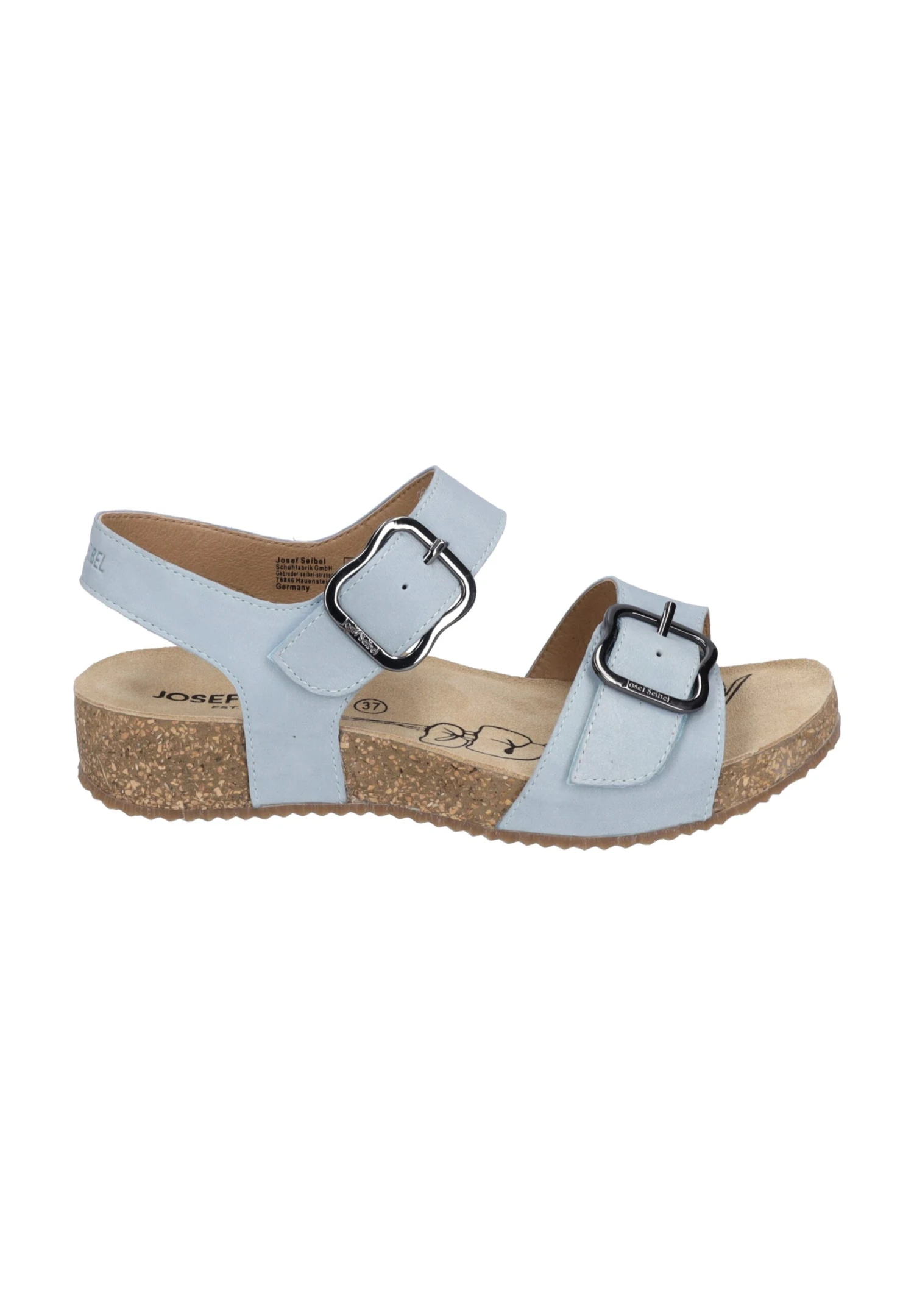 Josef Seibel Tonga - Sandalen Met Sleehak - Skyblue 7 Josef Seibel Tonga - Sandalen Met Sleehak - Skyblue - Afbeelding 7