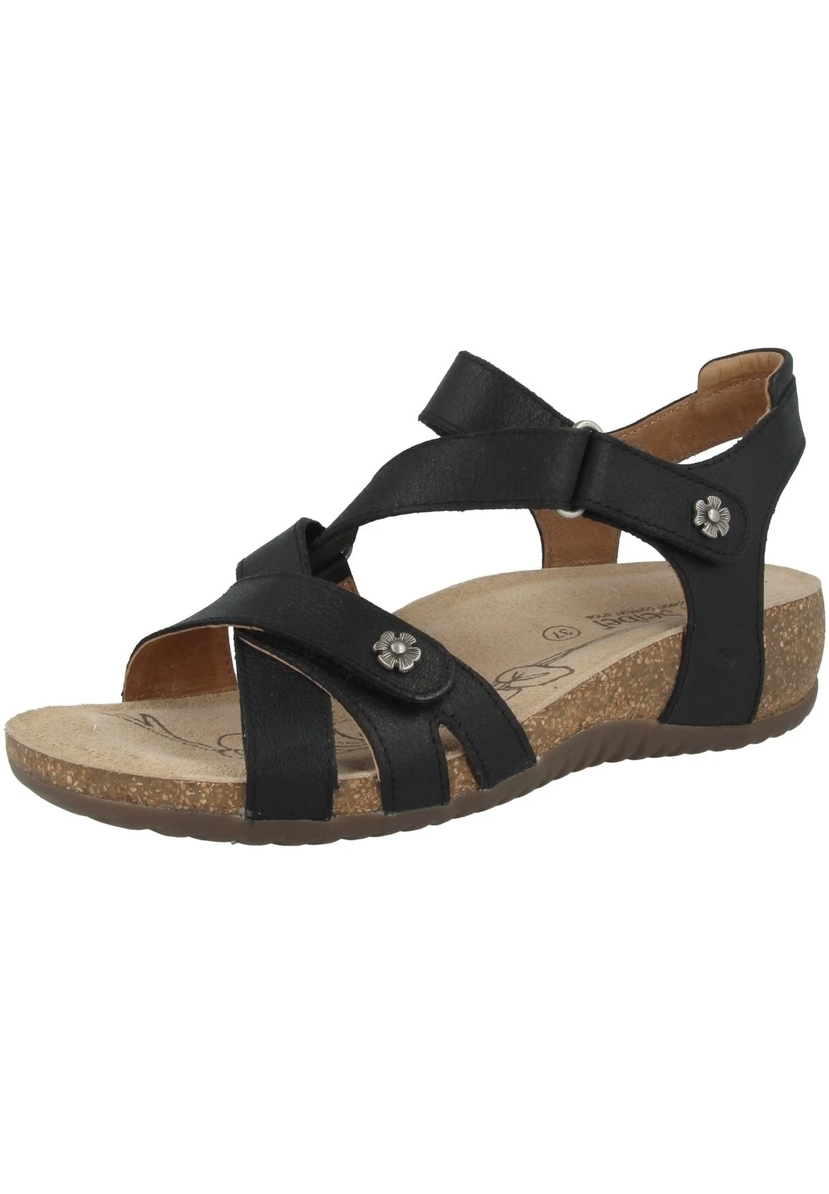 Josef Seibel Natalya- Sandalen Met Sleehak - Black 3 Josef Seibel Natalya- Sandalen Met Sleehak - Black - Afbeelding 3