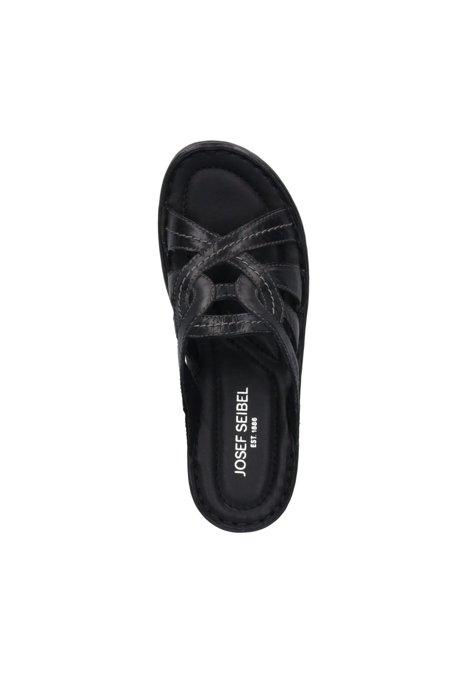Josef Seibel Catalonia- Muiltjes Met Hak - Schwarz 3 Josef Seibel Catalonia- Muiltjes Met Hak - Schwarz - Afbeelding 3