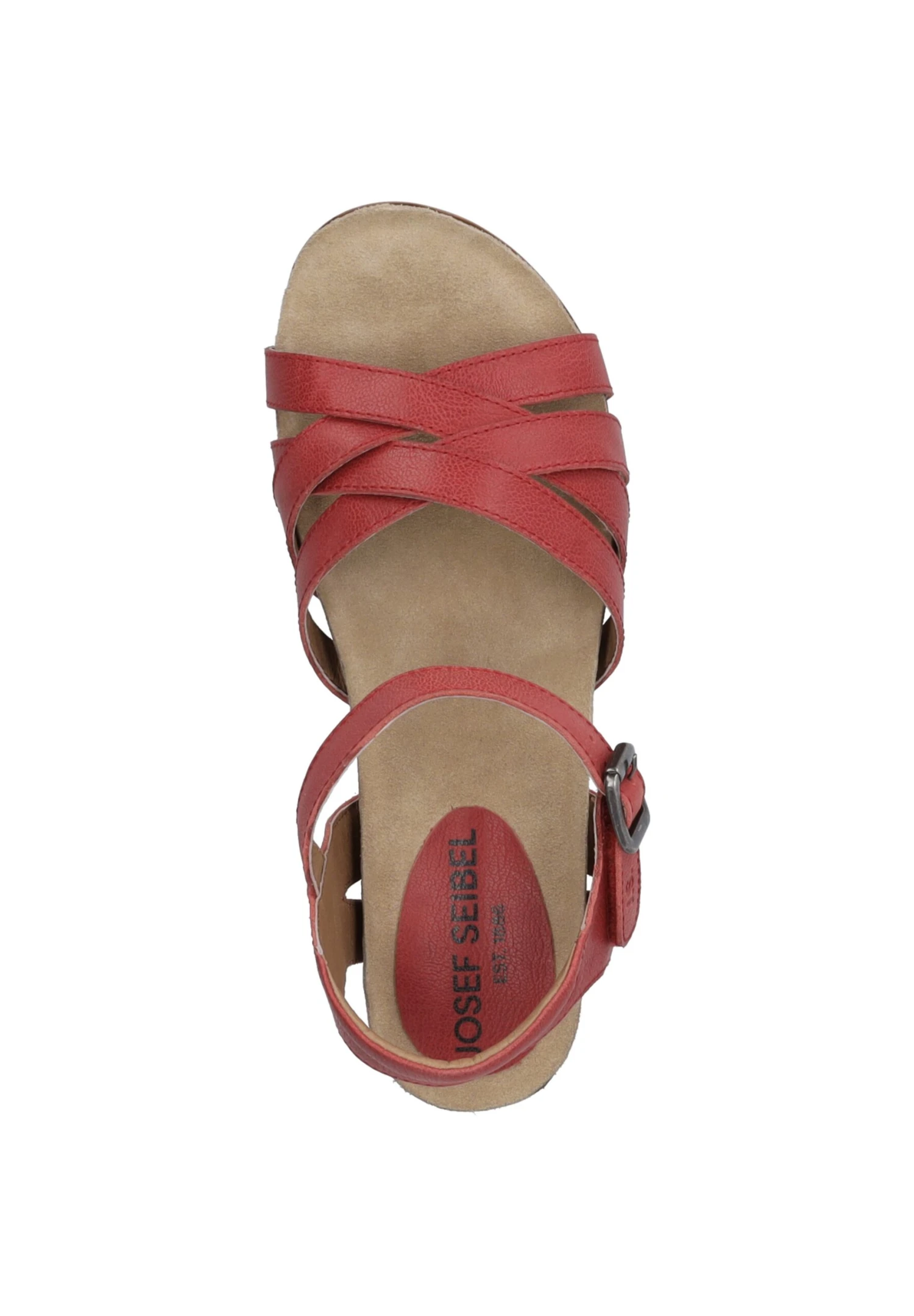 Josef Seibel Sandalen Met Plateauzool - Rot 3 Josef Seibel Sandalen Met Plateauzool - Rot - Afbeelding 3