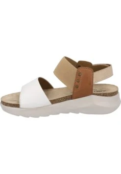 Josef Seibel Sandalen Met Sleehak - Weiss Multi