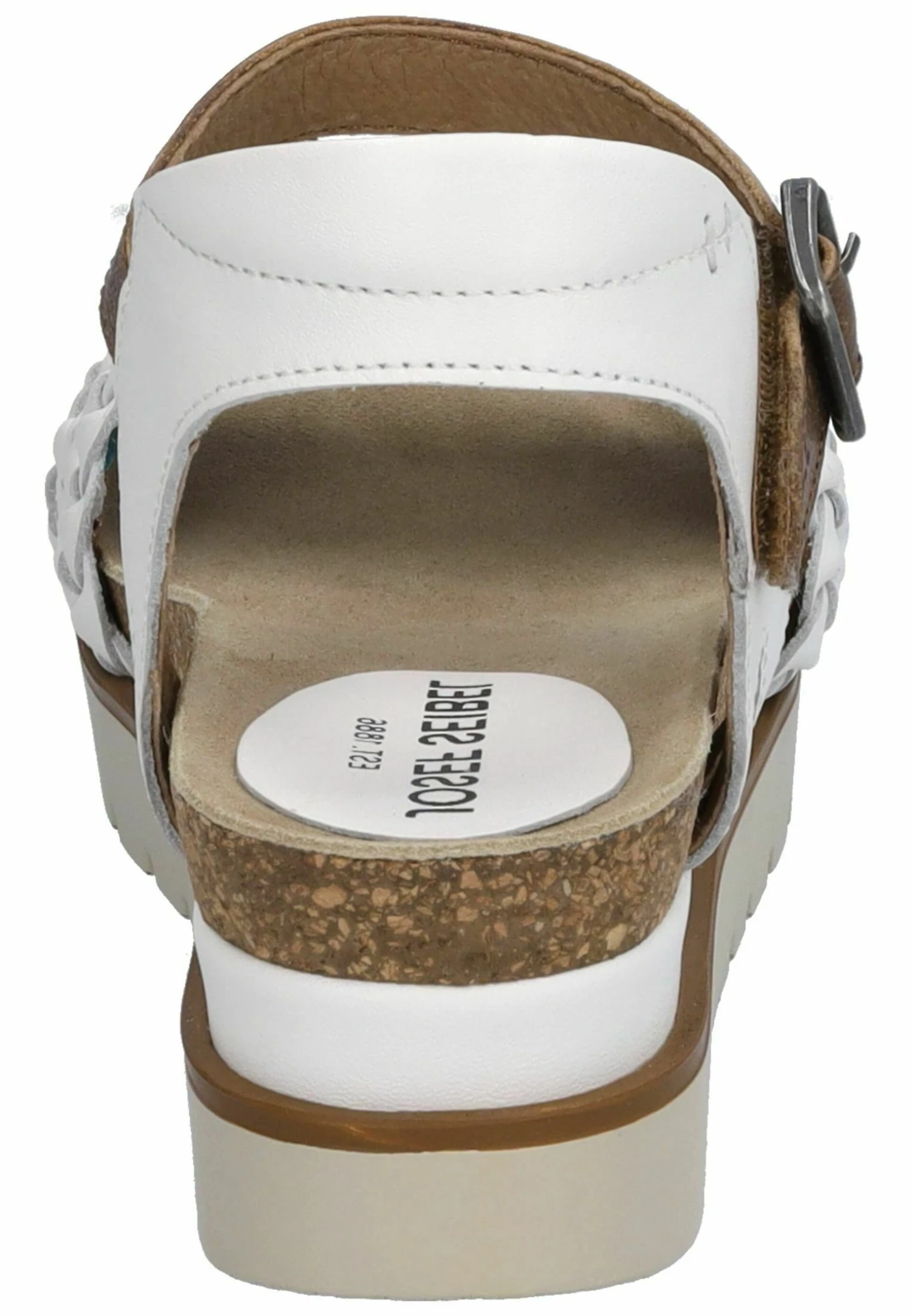 Josef Seibel Sandalen Met Sleehak - Weiß Kombi 4 Josef Seibel Sandalen Met Sleehak - Weiß Kombi - Afbeelding 4