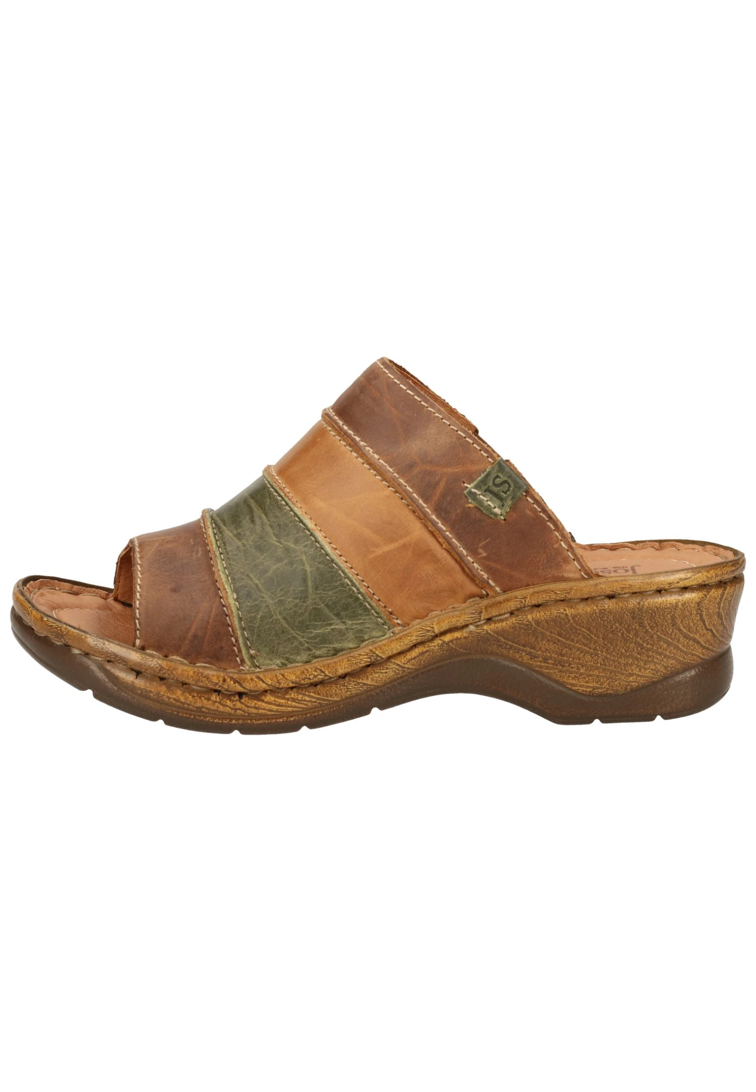 Josef Seibel Pantoletten - Muiltjes Met Hak - Brandy-Multi 322 1 Josef Seibel Pantoletten - Muiltjes Met Hak - Brandy-Multi 322