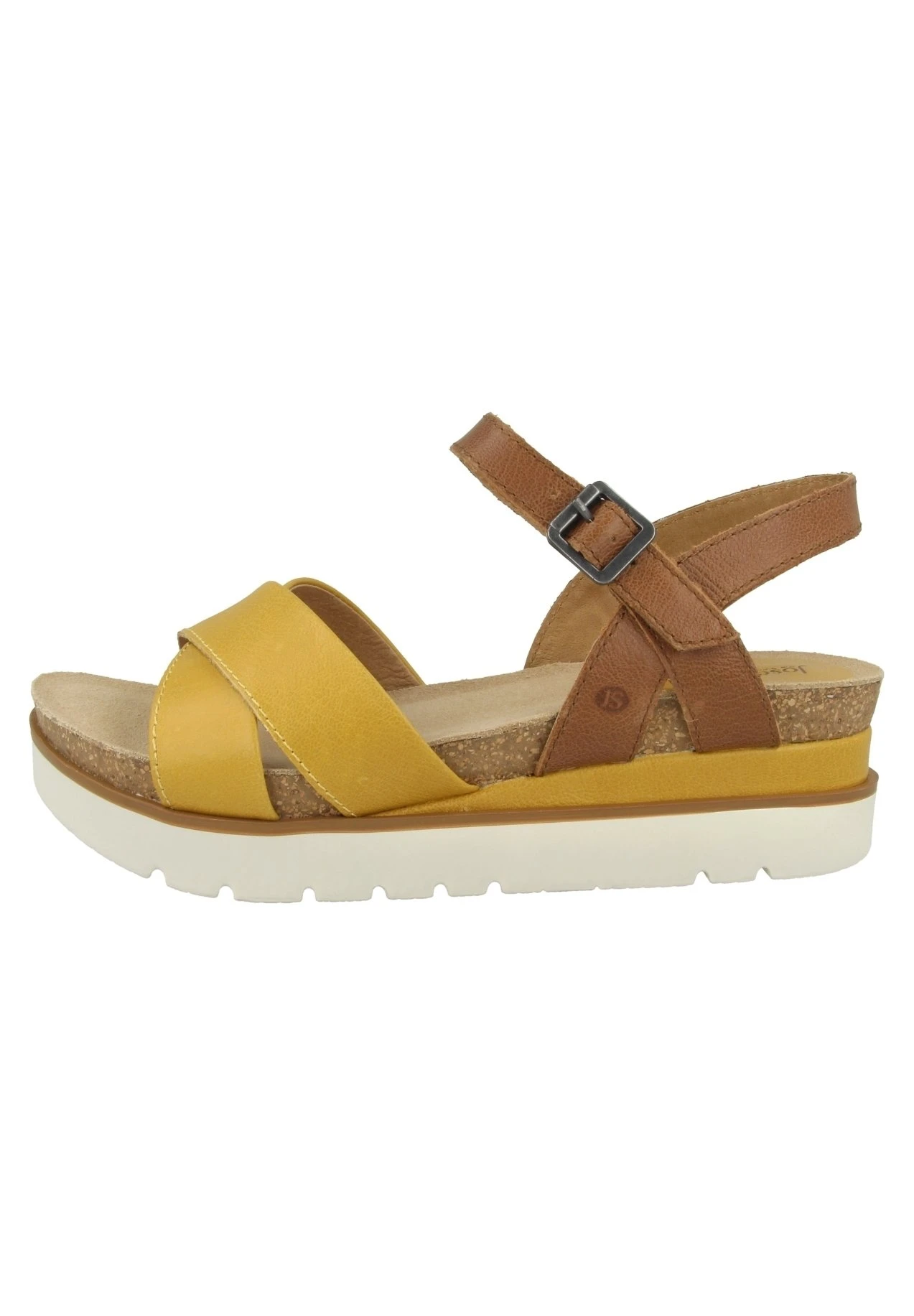 Josef Seibel Sandalen Met Plateauzool - Yellow Combi 1 Josef Seibel Sandalen Met Plateauzool - Yellow Combi