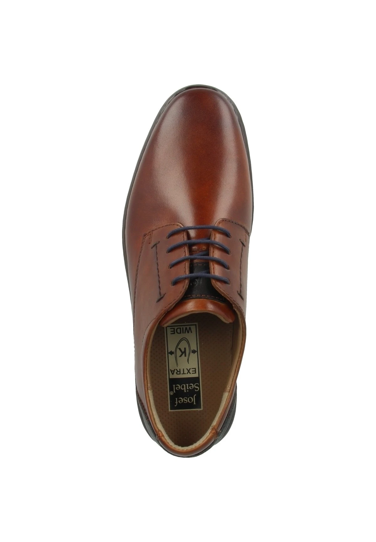 Josef Seibel Alastair- Veterschoenen - Cognac-Combi 2 Josef Seibel Alastair- Veterschoenen - Cognac-Combi - Afbeelding 2