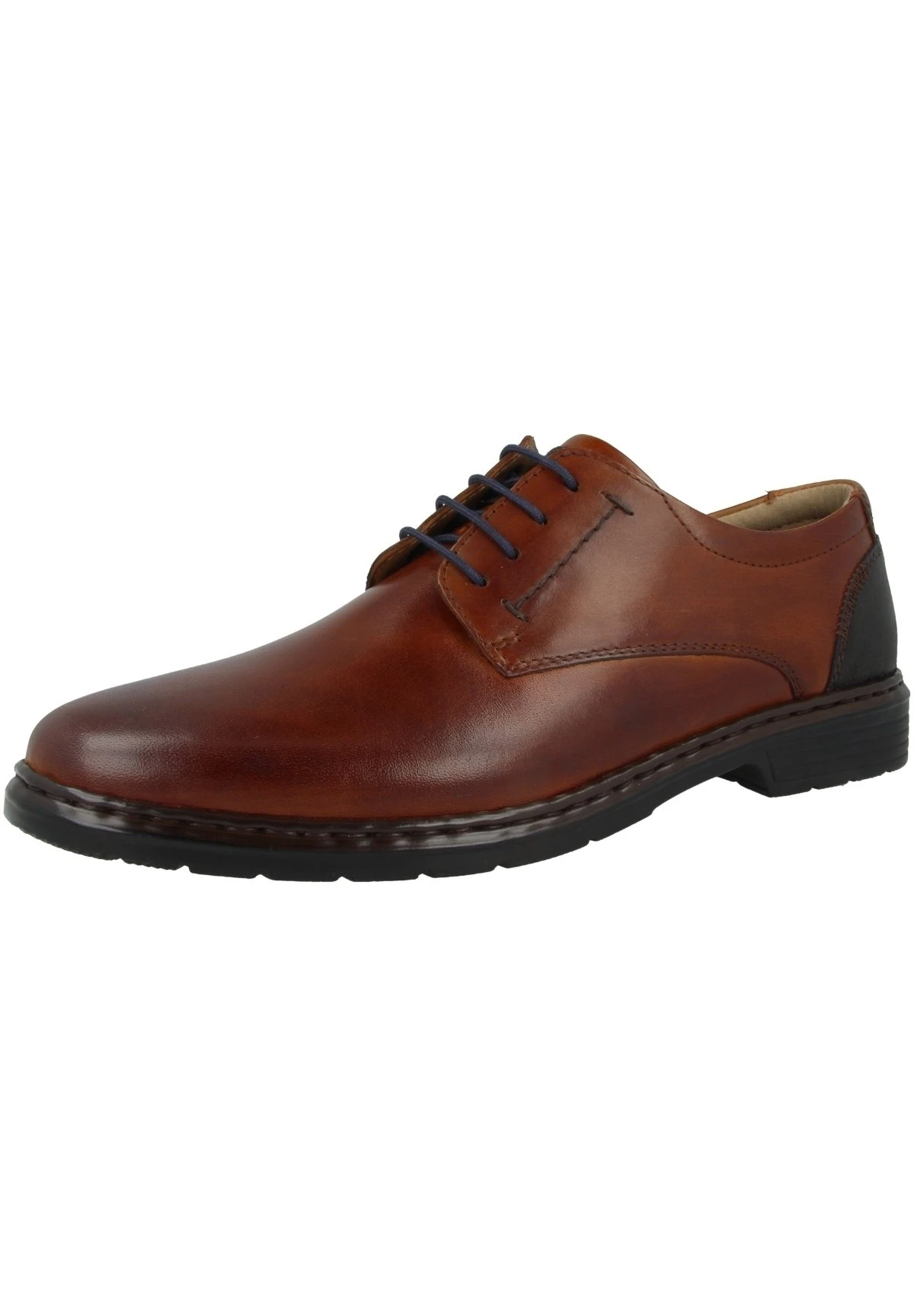 Josef Seibel Alastair- Veterschoenen - Cognac-Combi 3 Josef Seibel Alastair- Veterschoenen - Cognac-Combi - Afbeelding 3