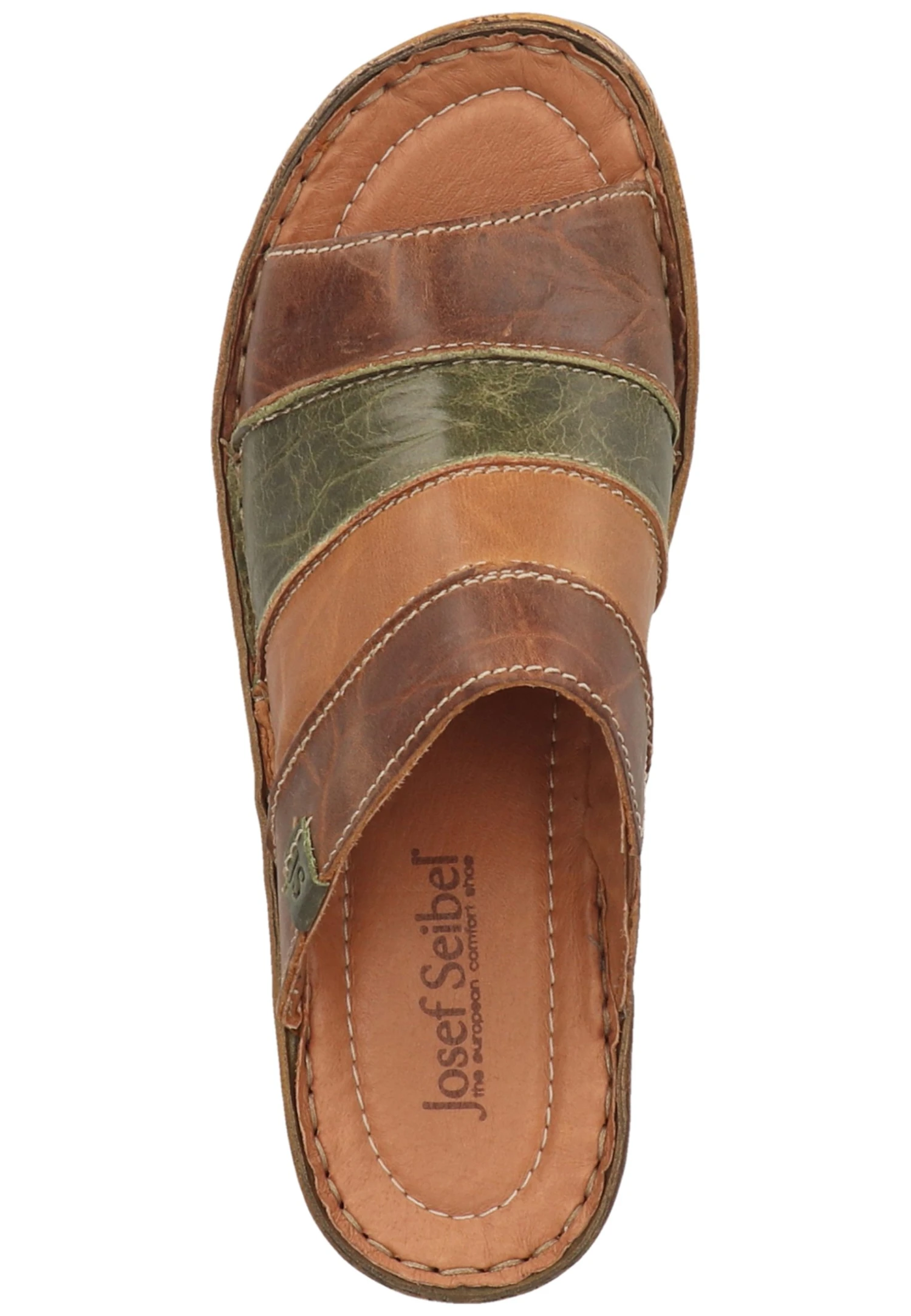 Josef Seibel Pantoletten - Muiltjes Met Hak - Brandy-Multi 322 2 Josef Seibel Pantoletten - Muiltjes Met Hak - Brandy-Multi 322 - Afbeelding 2