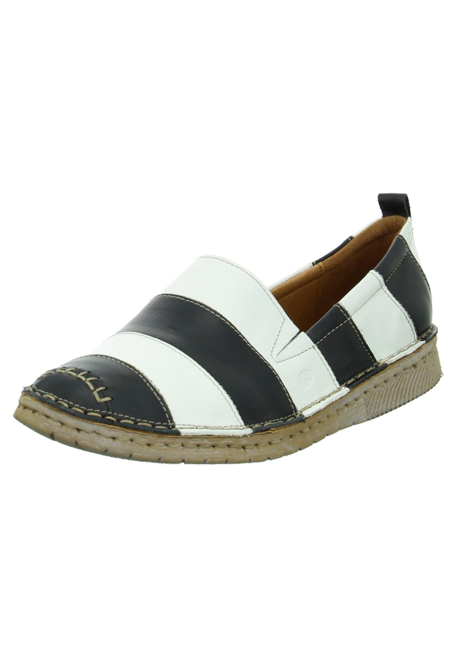 Josef Seibel Instappers - Schwarz/Weiß 1 Josef Seibel Instappers - Schwarz/Weiß