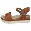 Josef Seibel Sandalen Met Sleehak - Orange Kombi